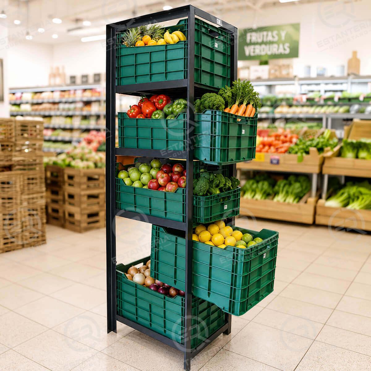 Estructura Cajonera Con 5 Contenedores Maria Cerrado Repro-Mexico-Queretaro-00